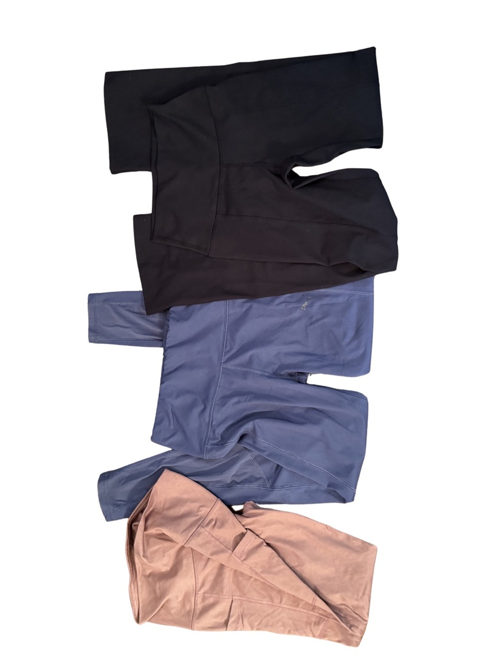 Activewear Track Joggers Trio in Black, Blue, and Mauve